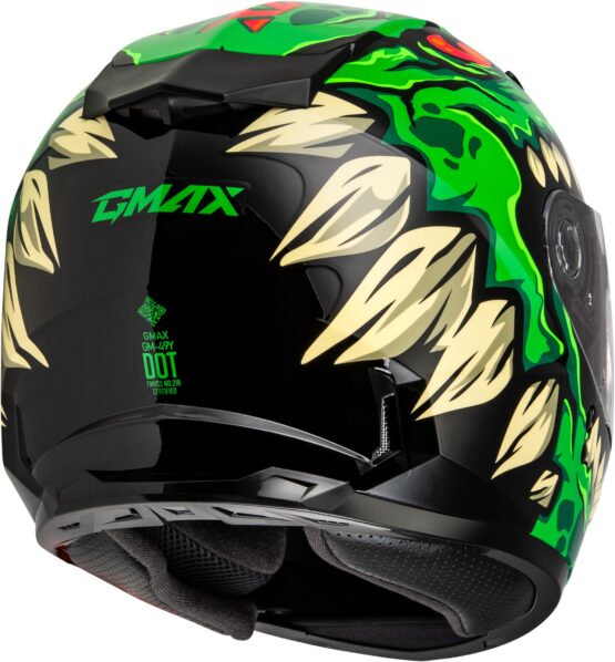 GMAX Youth GM-49Y Drax Helmet Green Medium - Image 3