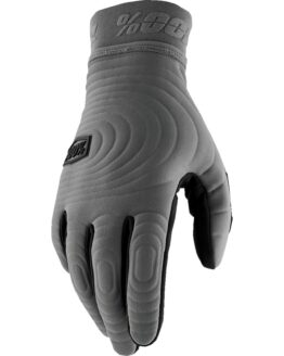 100% Brisker Xtr Cold Weather Gloves Charcoal 2XL - 196261042566