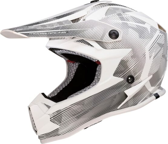 F.I. Agroid Camo White Gray Helmet Youth MD