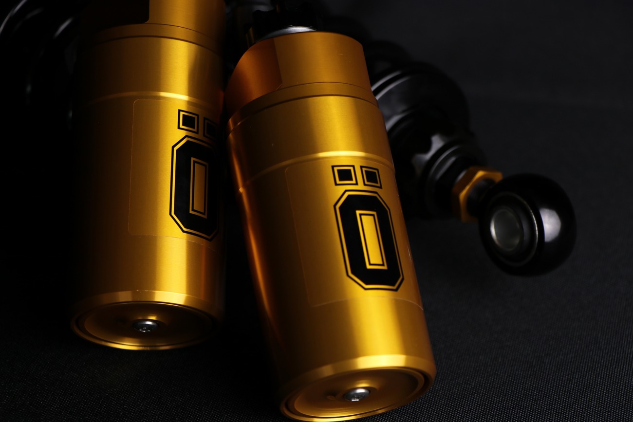 Ohlins STX 36 Blackline Rear Shocks Pair Black For Harley FL Touring - Image 4