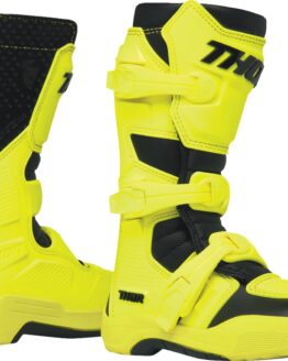 Thor Youth Blitz XR Boots Black/Fluorescent Acid Size 2