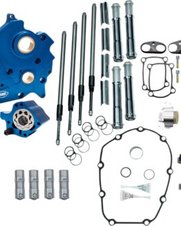 S&S Cycle 475C Cam Chest Kit Chrome Tubes For Harley M8 Water Cooled