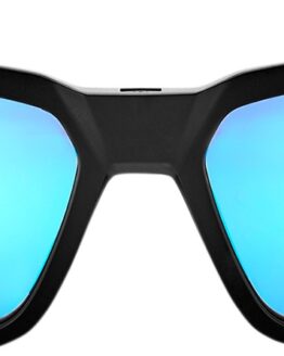 Daze Sunglasses Black w/ Blue Mirror Lens