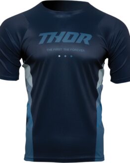 Thor Assist React Short-Sleeve Jersey Midnight/Teal Men's Large
