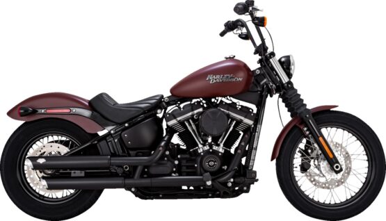 18-22 Harley Davidson Softail Twin Slash S/OS PCX Slip-On Exhaust - Black - Image 2