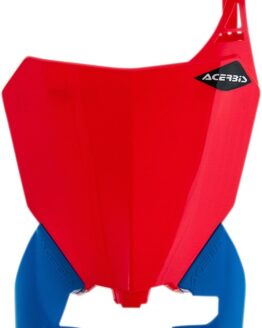 Raptor Front Number Plate - Red/Blue