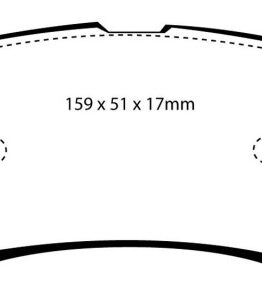 EBC Yellowstuff Rear Brake Pads DP41603R Fits 00-02 Ford Excursion 5.4 2WD
