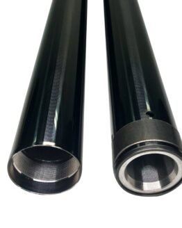 Pro-One Black Fork Tubes 49mm 24.87in DLC For Harley Touring Models