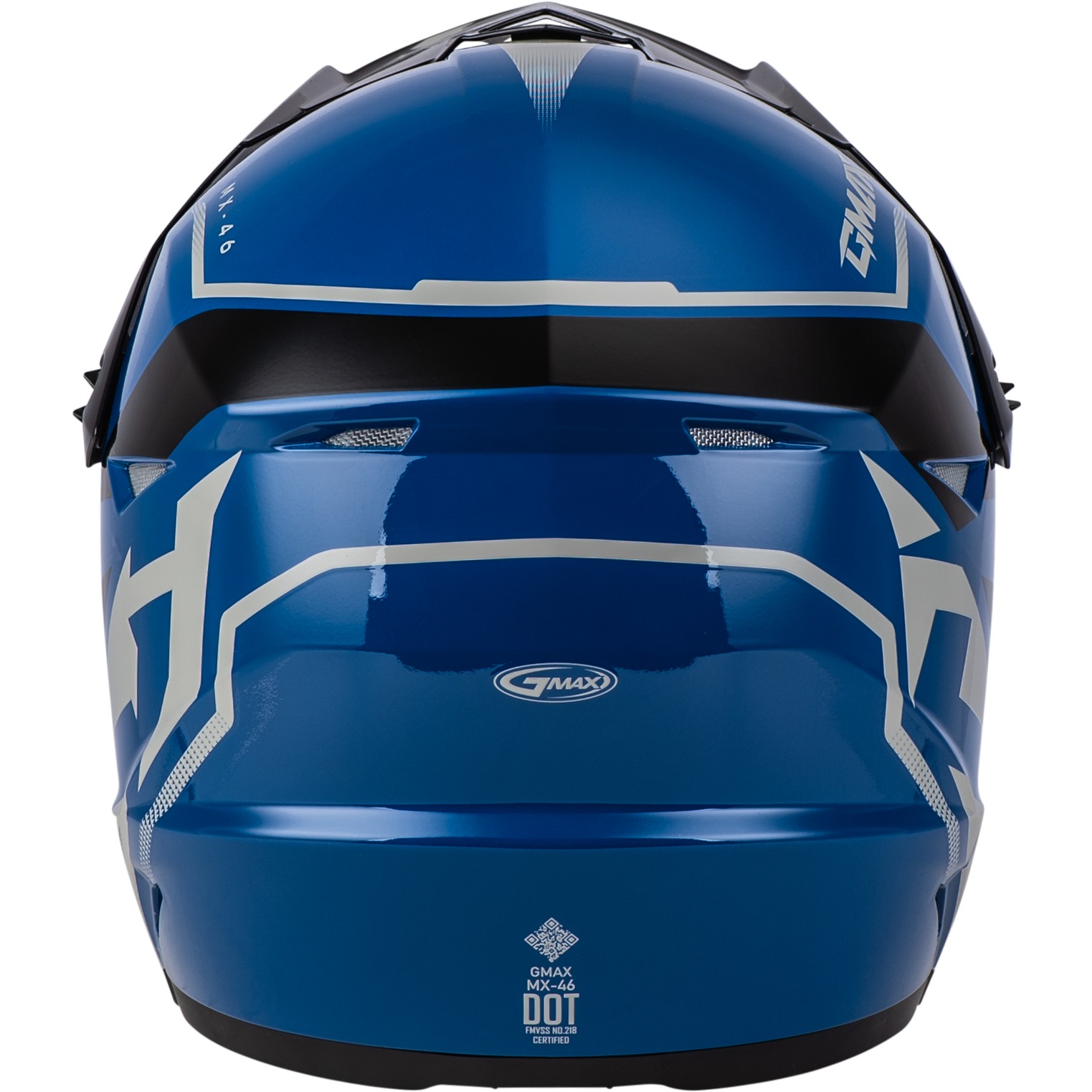 MX-46 Compound Helmet Black/Blue/Grey Medium - Image 3