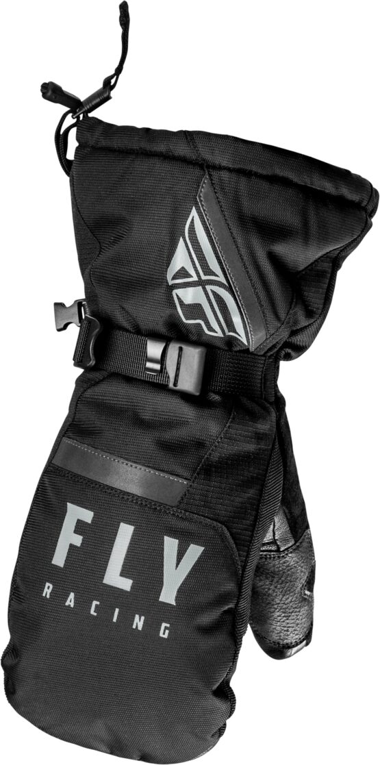 Fly Racing Cascade Snow Mittens Black Medium