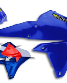 Cycra Powerflow Radiator Shrouds Blue Fits 15-19 Yamaha WR250F