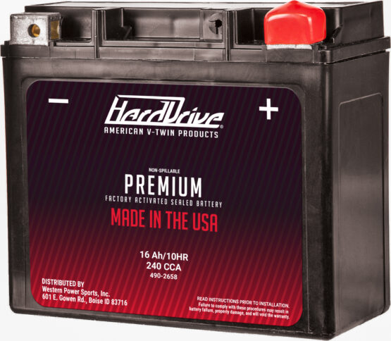 HardDrive Premium Battery GYZ16HL/YTX14L 240 CCA For Harley Davidson