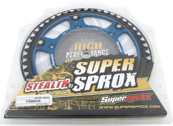 Supersprox Stealth Rear Sprocket 49T Blue 520 For Yamaha YZ WR TTR - Image 3