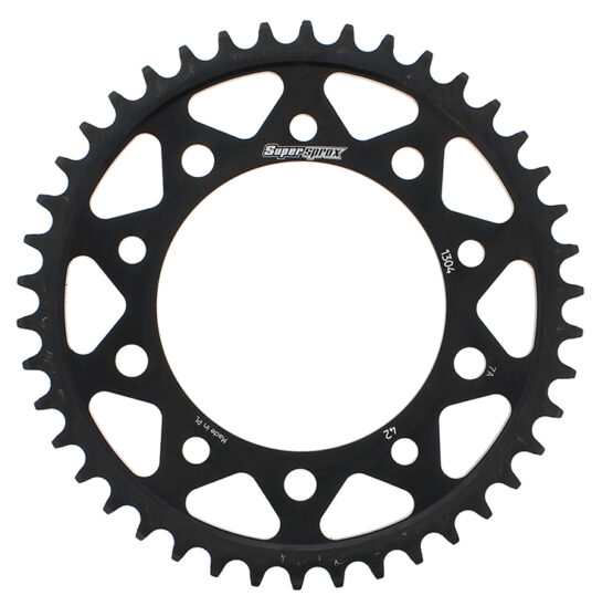 Supersprox Steel Rear Sprocket 42T Black 525 Fits 96-16 Yamaha Honda