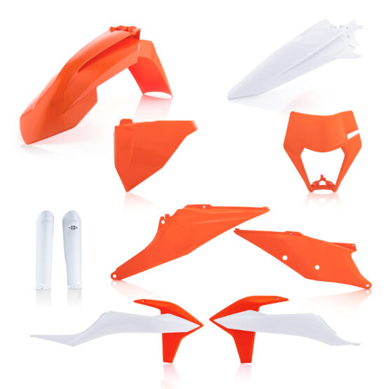 Acerbis Full Plastic Kit KTM 150-500 EXC-F/XC-W/XCF-W 20-23 Orange White