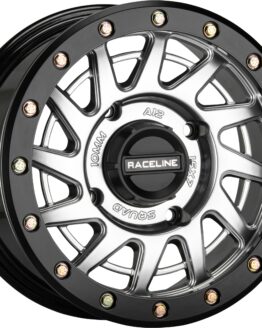 Raceline Squad Beadlock Wheel 15x7 Hyper Silver 4x137 +10 For UTV