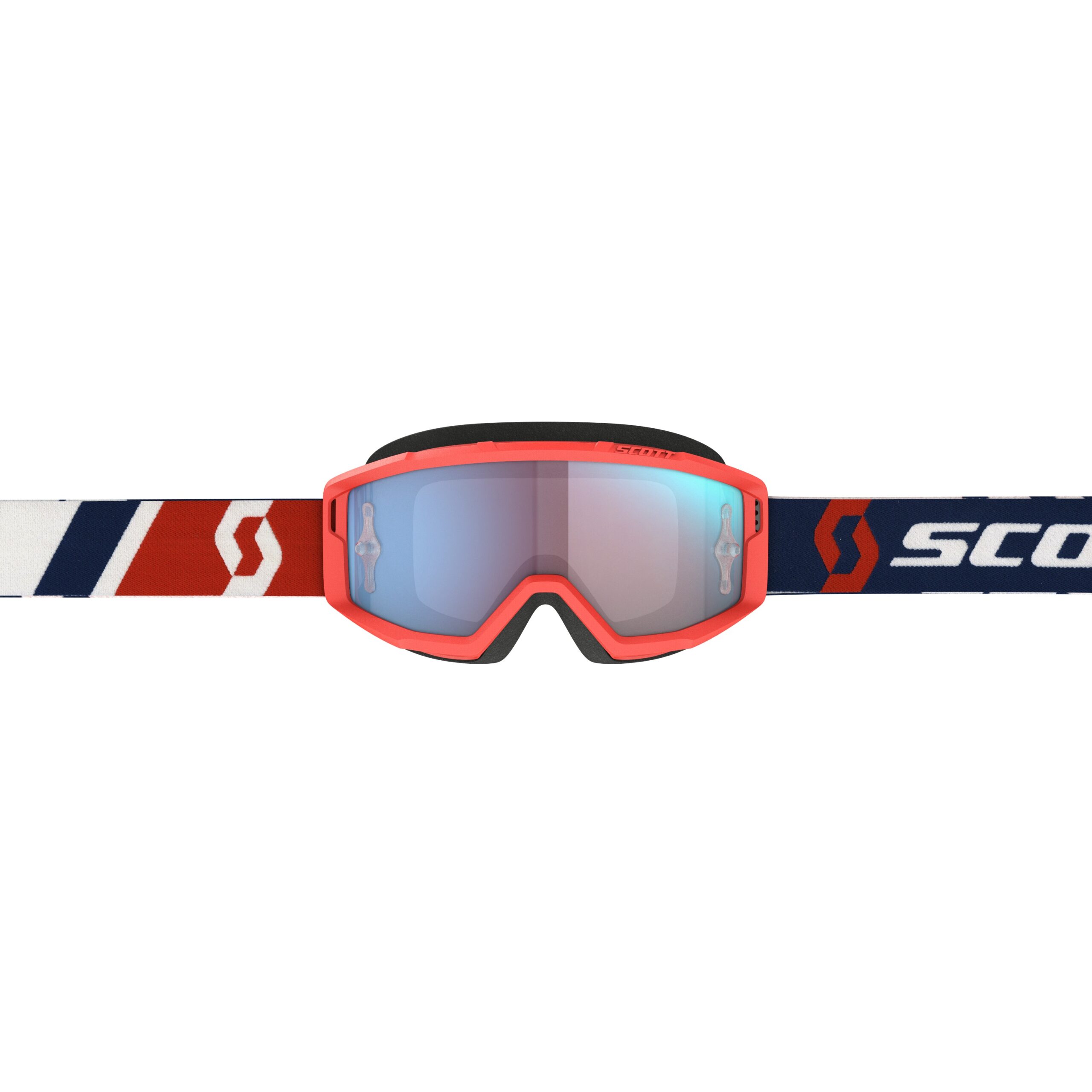 Scott USA Primal Goggles Red/Blue Blue Chrome Lens - Image 3