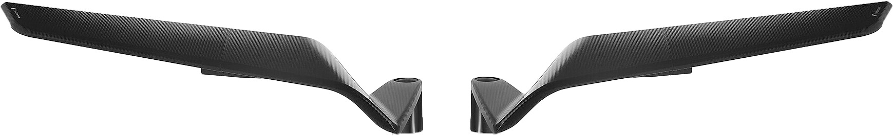 Rizoma Stealth Naked Universal Mirrors Pair Black - Image 3