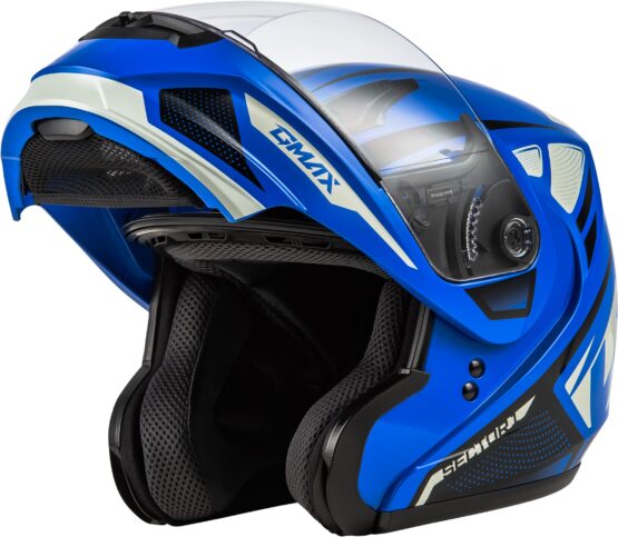 GMAX MD-04 Sector Modular Helmet Blue/Black Small - Image 3