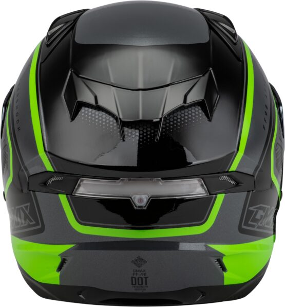 GMAX FF-98 Aftershock Full-Face Helmet Grey/Neon Green Small - Image 3