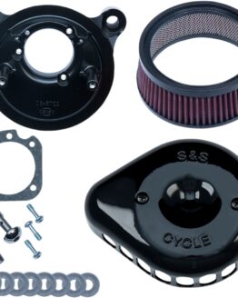Black Stealth Mini Teardrop Air Cleaner by S&S Fits Harley-Davidson