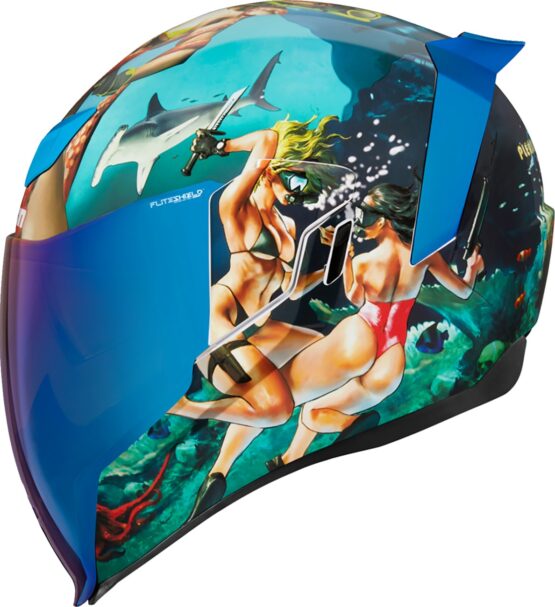 Airflite Pleasuredome4 Helmet Blue Large - Image 4