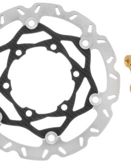 EBC Solid Front Brake Rotor 250mm Black Fits 2001-2024 Kawasaki KX 85