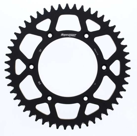 Supersprox 51T Aluminum Rear Sprocket Black Fits Honda