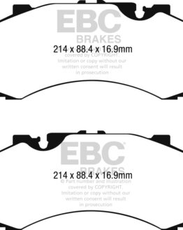 EBC Yellowstuff Front Brake Pads Semi-Metallic DP42279R Fits 2016+ Audi Q7 3.0L