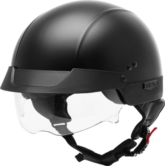 GMAX HH-75 Half Helmet Matte Black Medium - Image 3