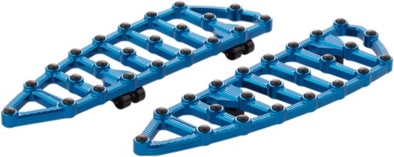 Arlen Ness MX Driver Floorboards Blue - Rider Model - Image 2
