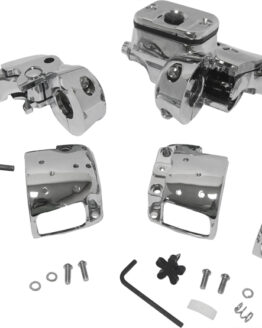 Harddrive Chrome Handlebar Controls 9/16" Without Switches