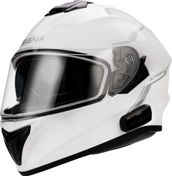 Sena OutForce Bluetooth Helmet Glossy White - Size Small - Image 2