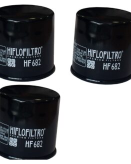 HiFloFiltro HF682 Oil Filter - Black - 3 Pack