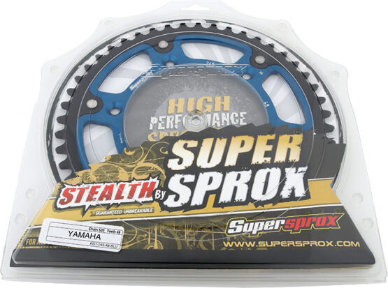 Supersprox Stealth Rear Sprocket 48T Blue 520 Fits Yamaha YZ WR TTR - Image 2