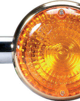 K&S DOT Front Turn Signal Gold For Yamaha XV1000 XV1100 Virago
