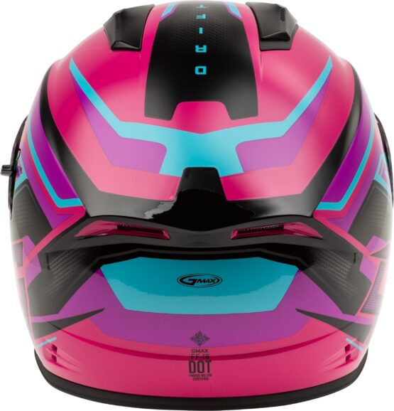 GMAX FF-18 Drift Full-Face Helmet Pink/Blue/Black Medium - Image 3