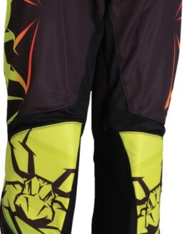 Moose Agroid Youth Mesh Pants Black White Hi-Vis Green Size 18