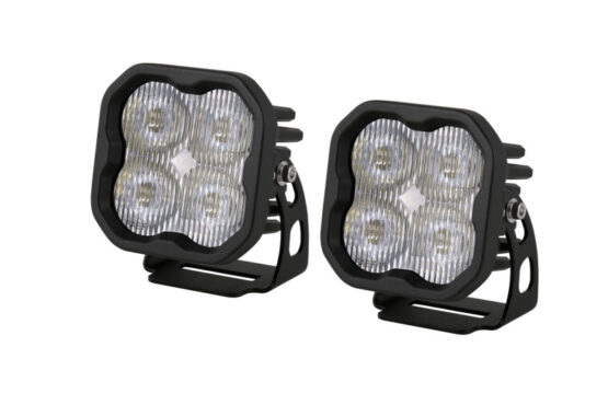SS3 LED Pod Sport - White SAE Fog Standard (Pair) - Image 4