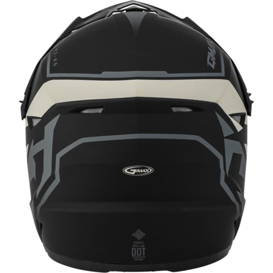 MX-46 Compound Helmet MATTE BLACK/GREY/WHITE X-Small - Image 3