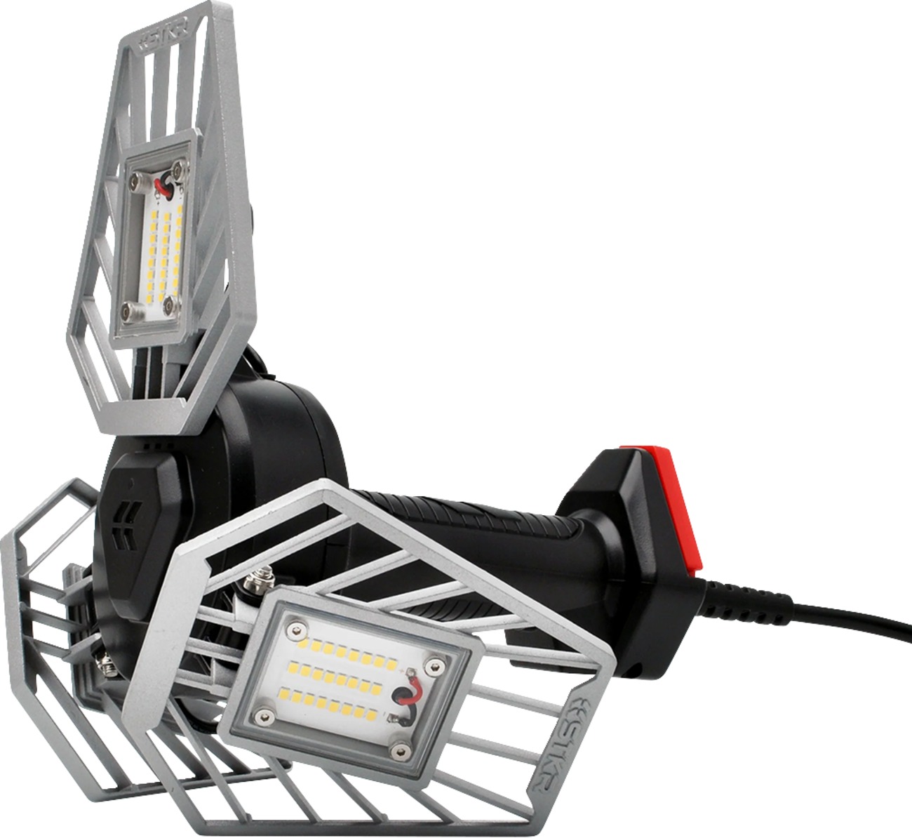 STKR TRiLIGHT Shop Light V2 LED Drop Light 5000 Lumens Black Silver - Image 3