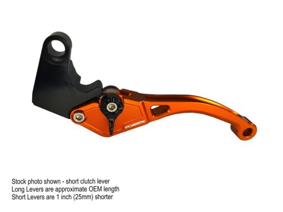 Vortex VTX 2.0 Clutch Lever Long - Orange Fits Ducati Models