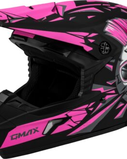 GMAX MX-46Y Unstable Youth Helmet Matte Black/Pink Medium