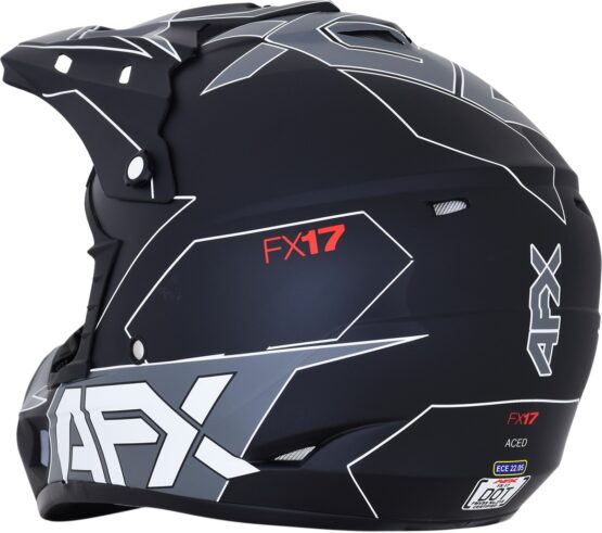 FX-17 Full Face Offroad Helmet Matte Black Large - Image 6