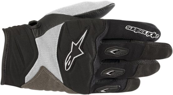 Women's Shore Street Riding Gloves Black/White Small