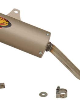 FMF Q4 Slip-On Exhaust with Spark Arrestor Silver For Honda CRF150F/230F