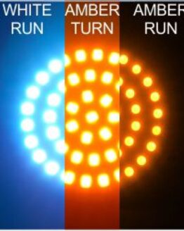 Letric Lighting Bullet Style Switchbacks Amber/Amber