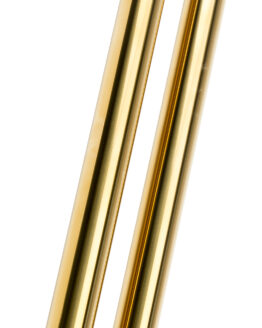 HardDrive Gold Fork Tubes 39mm 25in Standard For Harley Dyna FXD