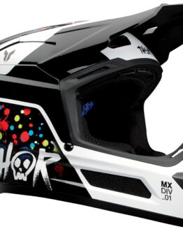 Thor Youth Fleet Splat Helmet - Small, Black