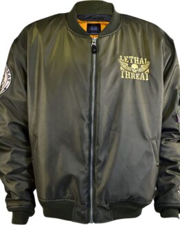 Lethal Threat Bombs Away Jacket Green XL Men's